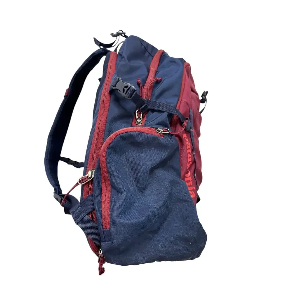 PATAGONIA Paxat 30L Backpack Womens Red Blue Daypack Pockets Zipper Laptop